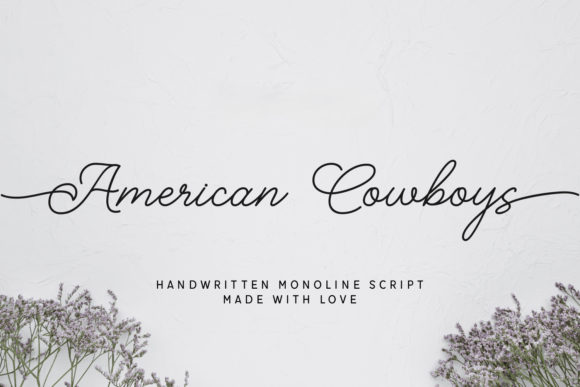 American Cowboys: Typography with Rustic Elegance