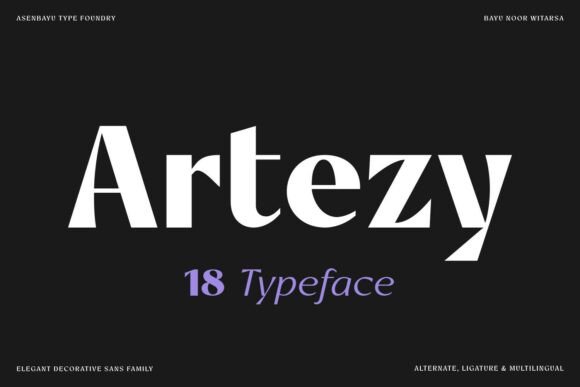 Artezy: The Modern Sans Serif for Luxury Branding