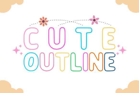 Cute Outline: A Modern Typography Solution for Creative Design