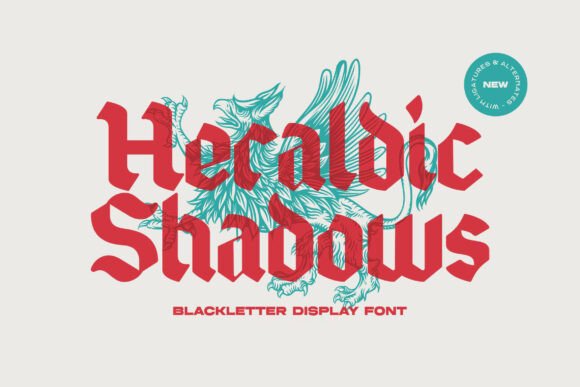 Heraldic Shadows: A Bold Typeface for Impactful Design