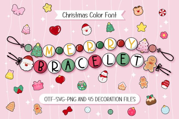 Merry Bracelet: Festive Typography for Creative Design