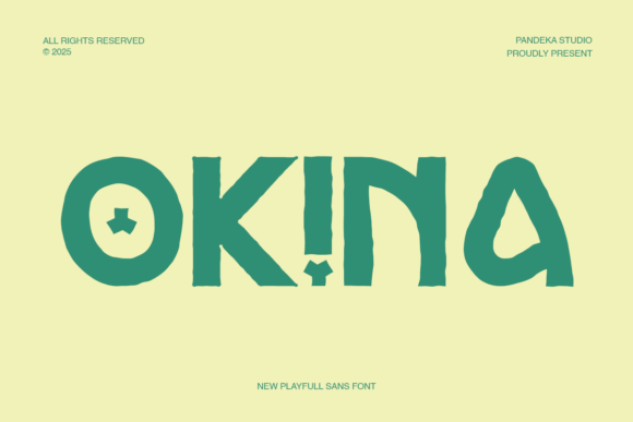 Okina: The Playful Display Font for Bold Food Branding