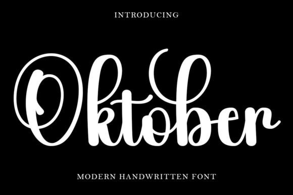 Oktober: The Sweet Handwritten Font for Elegant Design