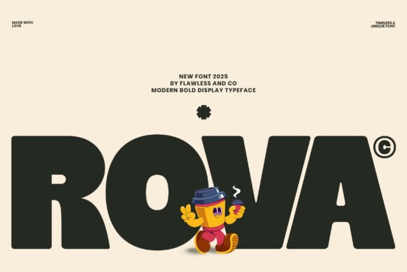 Rova: A Modern Bold Display Font for Strong Branding