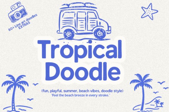 Tropical Doodle: Infusing Summer Joy into Your Designs