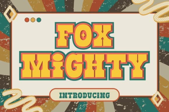 Unleashing Fox Mighty: A Retro Font for Bold Visual Impact